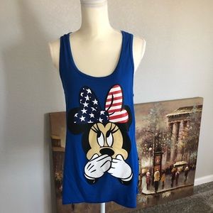 Blue Tank Top with Minnie Mouse